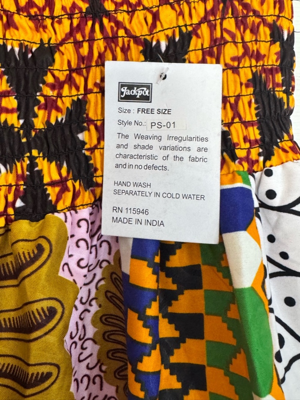 Bohemian Multi-Color Patchwork Maxi Skirt Nwt - Picture 5 of 5